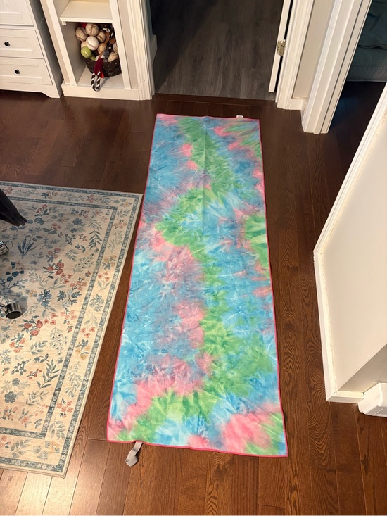 Other - Tie-Dye Yoga Mat Towel - Blue, Pink & Green